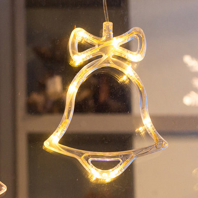 Kalėdų puošmena Šviesos diodų pasakų styginių užuolaidų šviesa Kalėdų eglutė Elnio žvaigždė girlianda Apšvietimo langas Baterija maitinama dekoro lempa