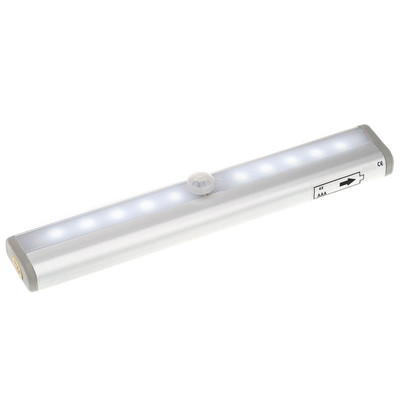 Baterie LED dulap bară de lumină de noapte cu senzor de mișcare PIR dulap de lumină pentru dulap de bucătărie dulap pentru decorarea peretelui casei lampă de noapte