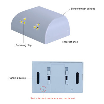 Вътрешна панта LED сензор за осветление на шкаф Панта за кухня, спалня, гардероб, шкаф за чекмедже SCVD889