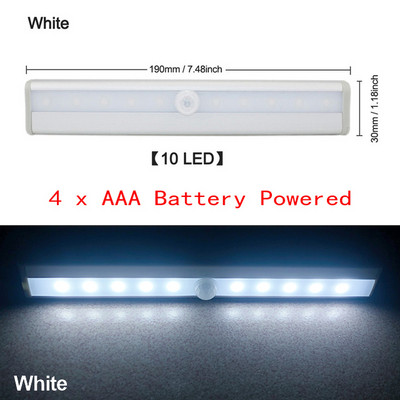 6 10 24 40 60 LEDs κάτω από το ντουλάπι Φωτιστικό Magentic Ντουλάπα Φωτιστικό USB Επαναφορτιζόμενη Ντουλάπα Νυχτερινό Φωτιστικό Κουζίνας Σκάλα Φωτιστικό τοίχου