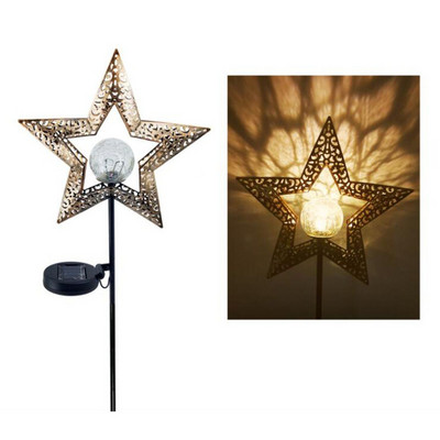 Vanjska lunarna vrtna svjetiljka LED solarna svjetiljka s mjesečevim plamenom Vodootporna vanjska svjetla