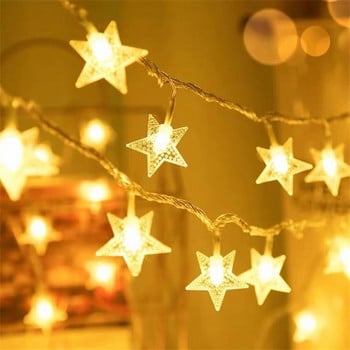 10m Λειτουργία μπαταρίας Star String Lights LED Fairy Light Χριστουγεννιάτικο πάρτι Γαμήλιο σπίτι Διακόσμηση εξωτερικού χώρου Αίθριος Λαμπτήρες Twinkle