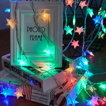 6M Star LED String Lights Μπαταρία USB Γιορτινός Φωτισμός Εξωτερικού Κήπου Χριστουγεννιάτικη διακόσμηση γάμου Γιρλάντα Fairy Light String