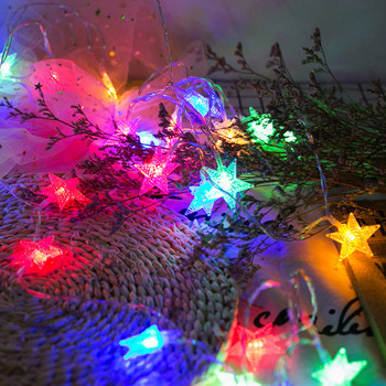 6M Star LED String Lights Battery USB Holiday Lighting Външна градина Коледна сватбена украса Гирлянд Fairy Light String