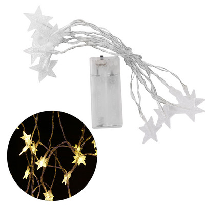 6M žvaigždės LED stygos lemputės baterijos USB šventinis apšvietimas lauko sodo Kalėdų vestuvių dekoravimas girlianda pasakos šviesos styga