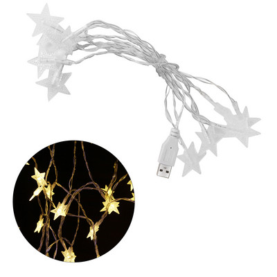 6M žvaigždės LED stygos lemputės baterijos USB šventinis apšvietimas lauko sodo Kalėdų vestuvių dekoravimas girlianda pasakos šviesos styga