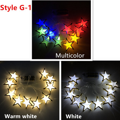 1,65 m 10 leds Hold Csillag Fényfüzér Ramadan Dekorációk Fények Eid Mubarak Dekoratív Led Függöny dekor otthonhoz