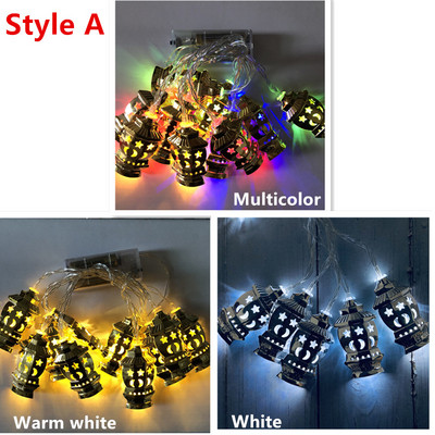 1,65 m 10 leds Hold Csillag Fényfüzér Ramadan Dekorációk Fények Eid Mubarak Dekoratív Led Függöny dekor otthonhoz