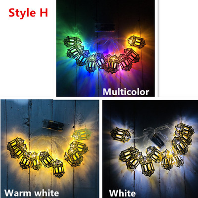 1,65 m 10 leds Hold Csillag Fényfüzér Ramadan Dekorációk Fények Eid Mubarak Dekoratív Led Függöny dekor otthonhoz