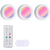 LED spintos spintelė naktinė lempa, veikianti su baterijomis 1W spinta po spintele, šviestuvai Nuotolinio valdymo pultas, reguliuojamas namų miegamojo virtuvėje