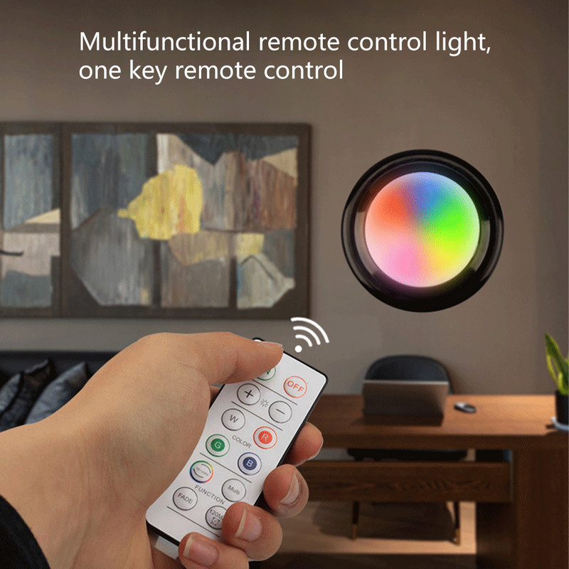 LED spintos spintelė naktinė lempa, veikianti su baterijomis 1W spinta po spintele, šviestuvai Nuotolinio valdymo pultas, reguliuojamas namų miegamojo virtuvėje