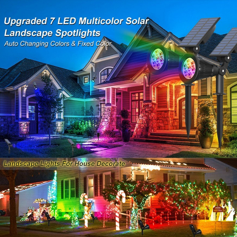 Proiector solar Ilumini de grădină, impermeabile, în aer liber