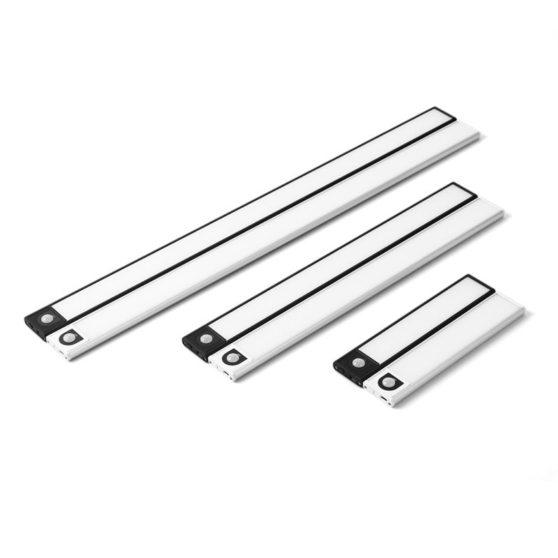 LED īpaši plāns 20/30/40 cm kustības sensors bezvadu USB skapis nakts gaisma garderobes lampa virtuves skapis guļamistaba LED nakts gaisma