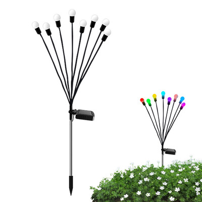 2 ΤΕΜ Ηλιακό φως LED Διακόσμηση κήπου εξωτερικού χώρου Φώτα τοπίου Πυροτέχνημα Firefly Φωτάκια κήπου Διακόσμηση κήπου γκαζόν Ηλιακό φως