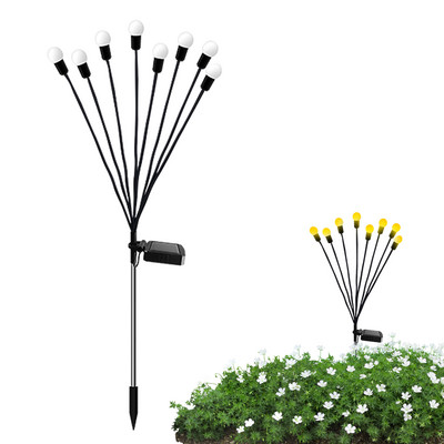 2 ΤΕΜ Ηλιακό φως LED Διακόσμηση κήπου εξωτερικού χώρου Φώτα τοπίου Πυροτέχνημα Firefly Φωτάκια κήπου Διακόσμηση κήπου γκαζόν Ηλιακό φως