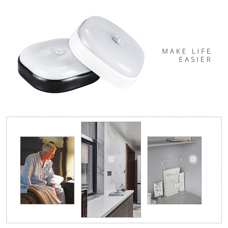 10 LED gaismas akumulators gaismeklis Auto PIR kustības sensors bezvadu sienas lampas skapis virtuve guļamistaba kāpņu skapis skapis apgaismojums