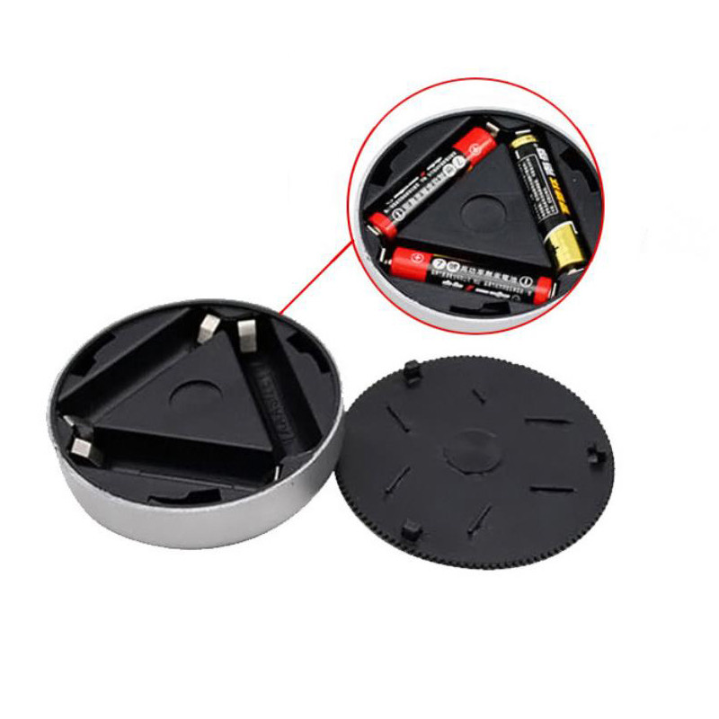 3 buc/set de lumini de sub dulap Mini lumină rotundă cu LED-uri de noapte Lumină de dulap alimentată cu baterii pentru dulap de bucătărie Lumină caldă/albă