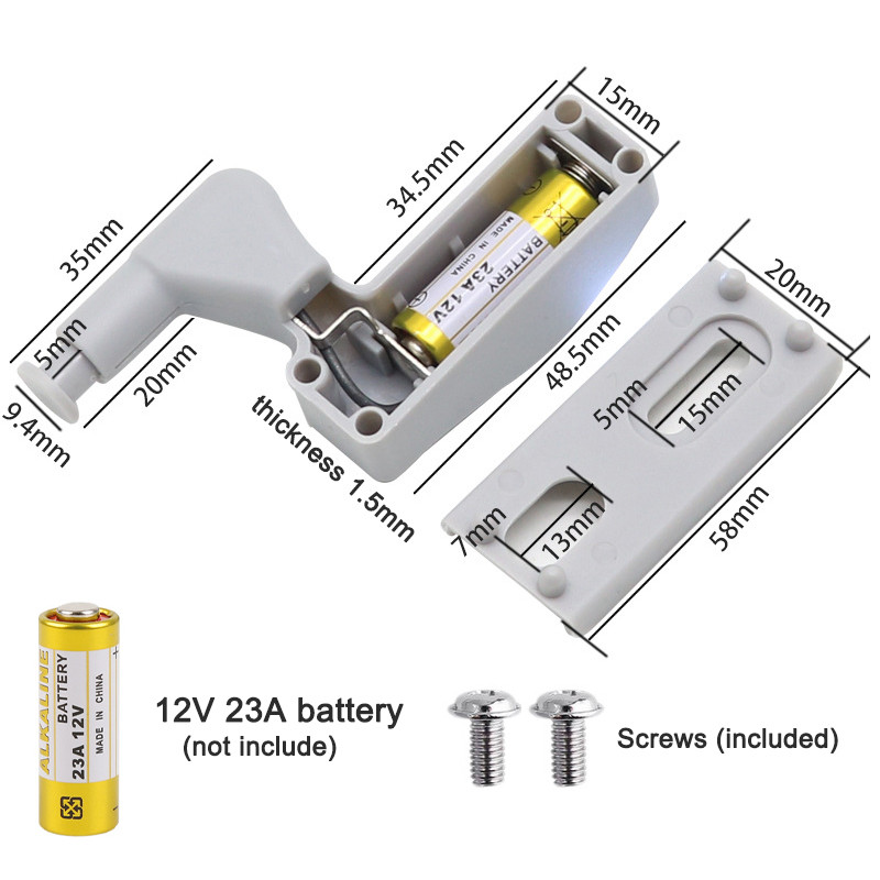 LED vyrių apšvietimas universalus spintelės apšvietimas virtuvės spintelės durų apšvietimas spinta Indukcinis naktinis apšvietimas namuose Svetainės šviesa