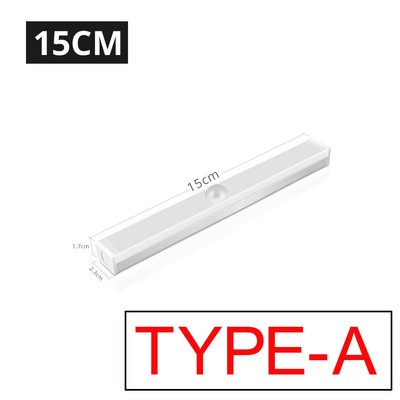 USB LED Punjiva kuhinja Pametna svjetiljka PIR senzor pokreta Prijenosni magneti Zidni stol Ormar Ormar Svjetla Topla/bijela