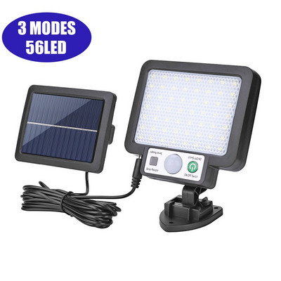 106/318LED saules gaismas COB sienas lampas kustības sensors Saules lampa ūdensizturīgs āra saules gaismas žogs ielas apgaismojums dārza dekorēšana