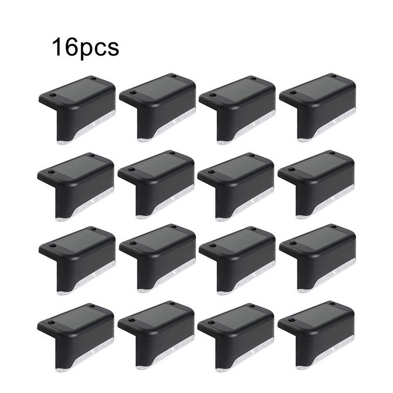 4 kom LED solarna svjetiljka Staza Stepenice Vanjska vodootporna zidna rasvjeta Vrtni pejzaž Svjetla na palubi Balkonska ograda Solarna svjetla