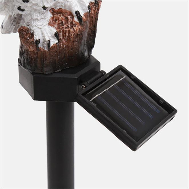 Led solarna sova utičnica za uzemljenje Svjetlo Vanjski vrtni ukras Pejzaž Životinjski kip Lampa Svjetlo za travnjak