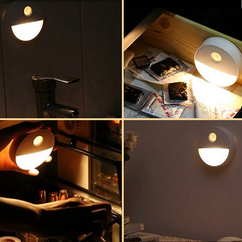 Φωτιστικό ντουλαπιού Ασύρματο led Φωτιστικό κουζίνας Τροφοδοτείται από μπαταρία Κάτω από τα έπιπλα Φωτιστικό νύχτας ηλιοβασιλέματος Φωτιστικό τοίχου Ντουλάπα υπνοδωματίου