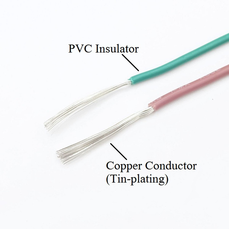 30 meetrit UL1007 elektrooniline traat 22awg 1,6 mm PVC keerdunud traat elektrooniline kaabel UL sertifikaat #22