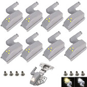 6 tk LED sisemine hingelamp kapi alune valgus Universaalne riidekapi andur Valguskapp Kapp Kodu Köök Magamistuba Öövalgusti