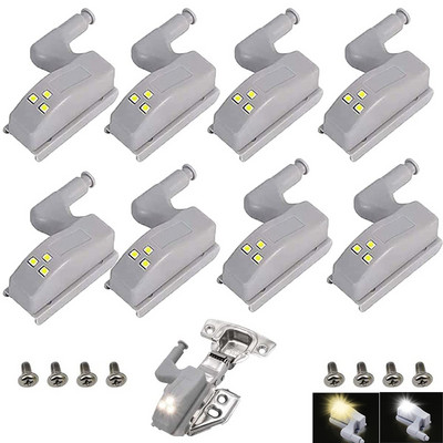 6 tk LED sisemine hingelamp kapi alune valgus Universaalne riidekapi andur Valguskapp Kapp Kodu Köök Magamistuba Öövalgusti