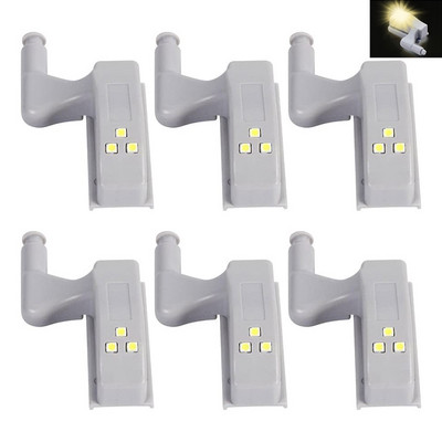 6 tk LED sisemine hingelamp kapi alune valgus Universaalne riidekapi andur Valguskapp Kapp Kodu Köök Magamistuba Öövalgusti