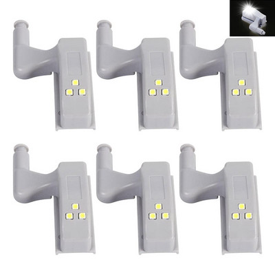 6 tk LED sisemine hingelamp kapi alune valgus Universaalne riidekapi andur Valguskapp Kapp Kodu Köök Magamistuba Öövalgusti