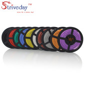 20 metara/rola 65.6ft 30 AWG Fleksibilna silikonska žica RC kabel 11/0.08TS Vanjski promjer 1.2mm s 10 boja za odabir