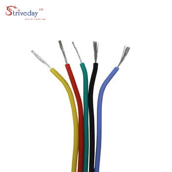 20 метра/ролка 65,6 фута 30 AWG Гъвкава силиконова тел RC кабел 11/0,08TS Външен диаметър 1,2 мм с 10 цвята за избор