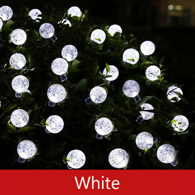 50 LED dioda 10 m kristalna kugla solarno svjetlo vanjska IP65 vodootporna žica vilinske svjetiljke solarni vrtni vijenci božićni ukrasi