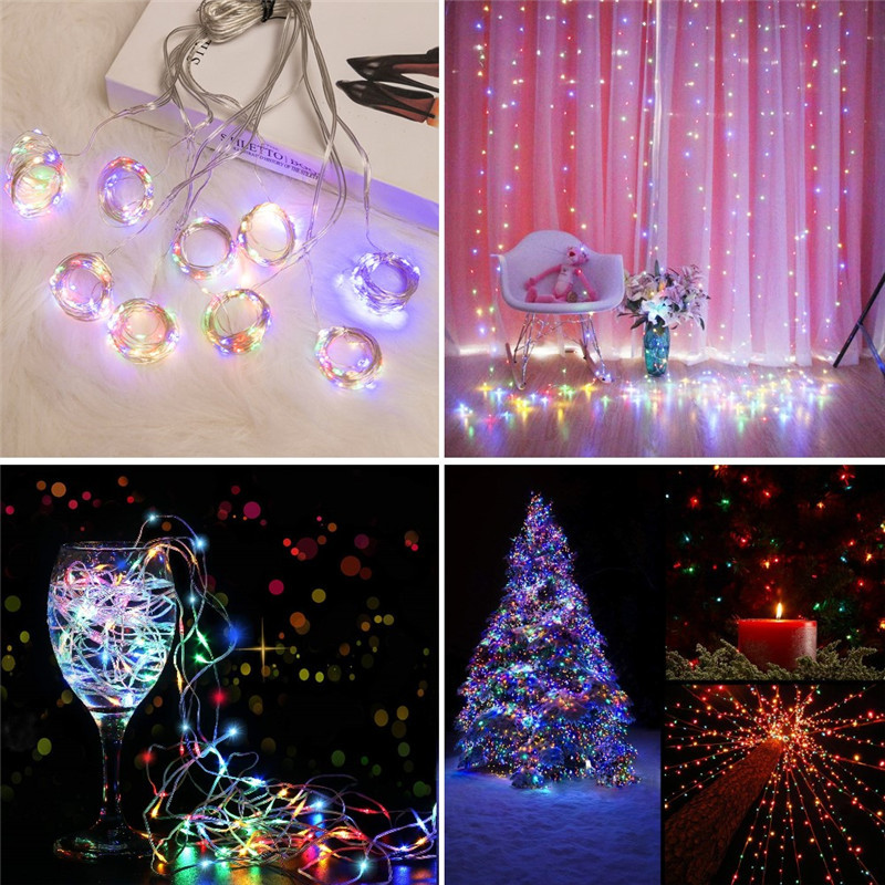 Vrtna solarna led svjetiljka za vanjske 3*3 vodootporne svjetiljke za zavjese Solarni panel Garland od bakrene žice Vrtna dekoracija za vanjske svjetiljke