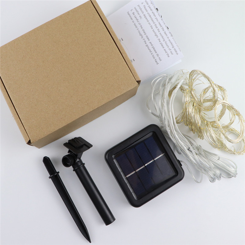 Vrtna solarna led svjetiljka za vanjske 3*3 vodootporne svjetiljke za zavjese Solarni panel Garland od bakrene žice Vrtna dekoracija za vanjske svjetiljke