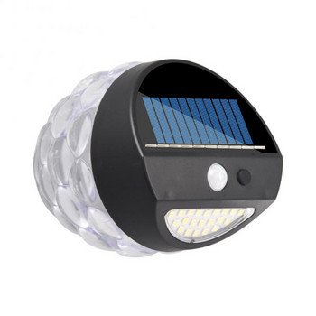 Αισθητήρας κίνησης Pir Ατμοσφαιρικό Φωτιστικό τοίχου Αυτόματη Ενεργοποίηση Solar Garden Light Μαύρο Φως ηλιακής φλόγας γρήγορης φόρτισης 28 Led