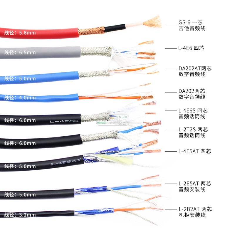 1 m 1/2/4 tuumaga puhtast vasest helikaabel L-2B2AT/2T2S/4E6S/4E6/2E5AT/GS-6/DA202 XLR kõlariga mikrofoni helisignaalikaabel