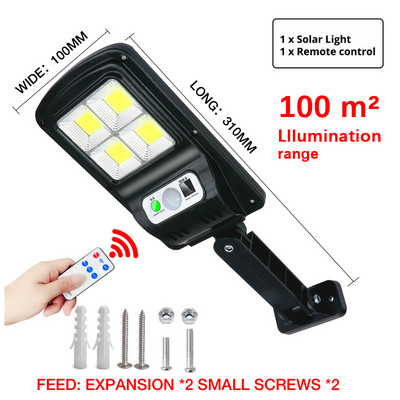 Vanjski reflektori LED ulični reflektor Solarni panel Rasvjetna svjetiljka Cestovna svjetiljka Bežična vanjska vodootporna cestovna svjetiljka 20 sati