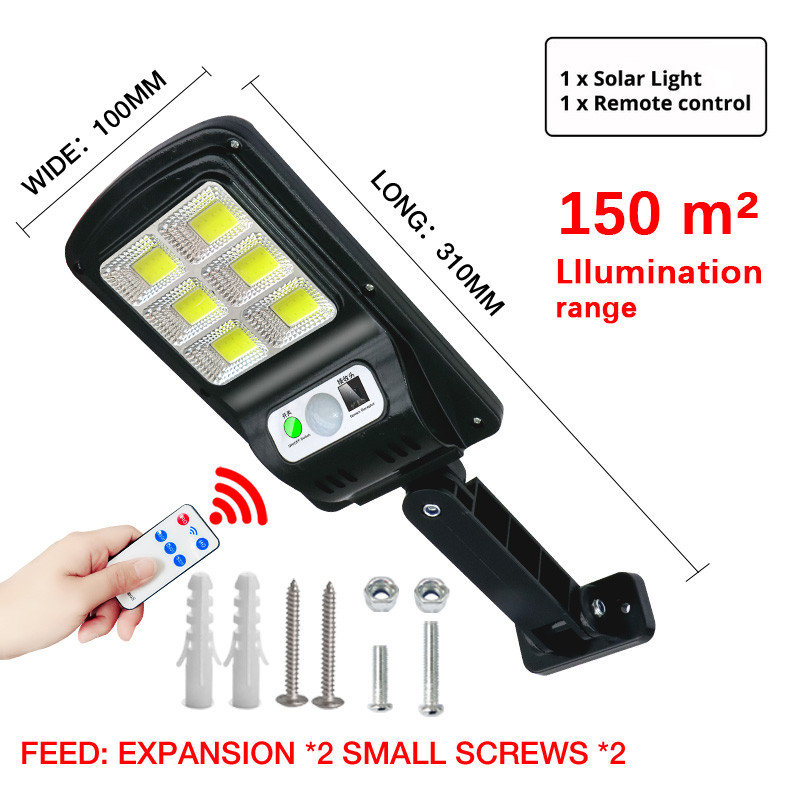 Vanjski reflektori LED ulični reflektor Solarni panel Rasvjetna svjetiljka Cestovna svjetiljka Bežična vanjska vodootporna cestovna svjetiljka 20 sati