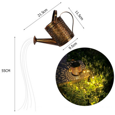 LED piekārtas saules gaismas laternas metāla lampa ūdensizturīga āra saules lampa dārza projekcijas gaismai Helovīna mājas dekorēšanai