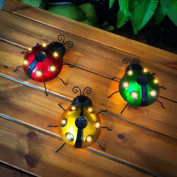 Соларни LED калинки Светлини Железни декоративни външни дворни градински пейзажни лампи