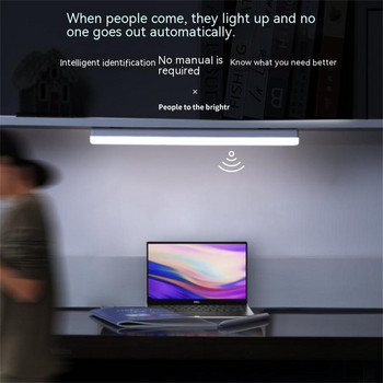 Интелигентна LED светлина 3-цветен сензор за човешко тяло Модерни минималистични супер широкоъгълни безжични лампи