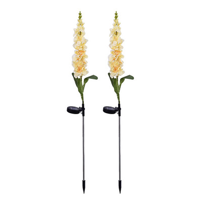 2 komada solarnog svjetla LED ljubičasto svjetlo za travnjak Vanjsko vodootporno vrtno dvorište Park staza Lampa Božićna ukrasna vilinska rasvjeta