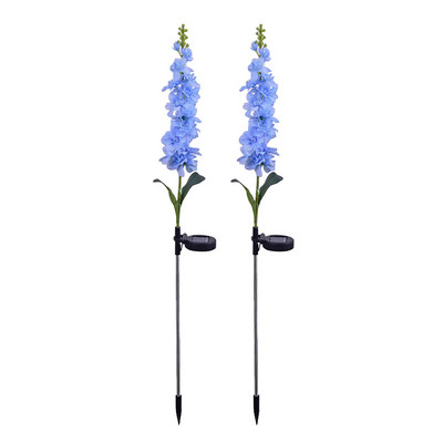 2 komada solarnog svjetla LED ljubičasto svjetlo za travnjak Vanjsko vodootporno vrtno dvorište Park staza Lampa Božićna ukrasna vilinska rasvjeta