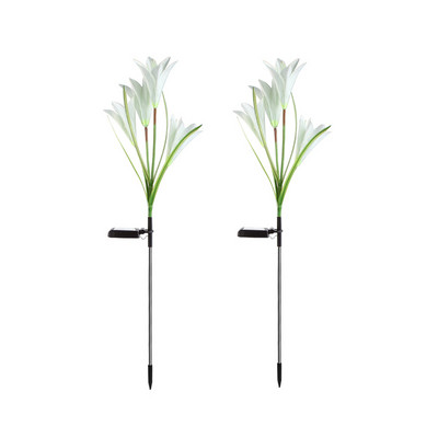 2 komada solarnog svjetla LED ljubičasto svjetlo za travnjak Vanjsko vodootporno vrtno dvorište Park staza Lampa Božićna ukrasna vilinska rasvjeta