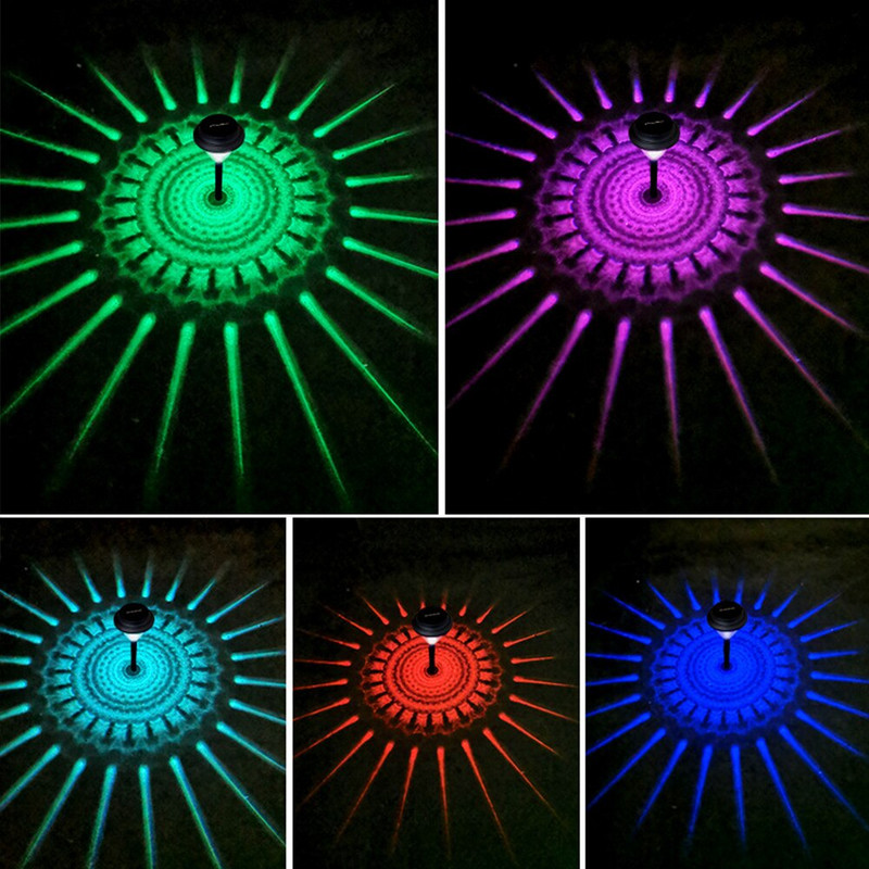 Led napelemes fűnyíró kültéri vízálló RGB meleg dupla fényforrás udvar villa út Erkély kert dekorációs lámpák