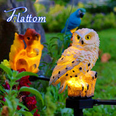 Led napelemes lámpa kültéri vízálló gyepfény bagoly alakú napelemes táj lámpa pavilon villa udvar padló kert dekorációs lámpák