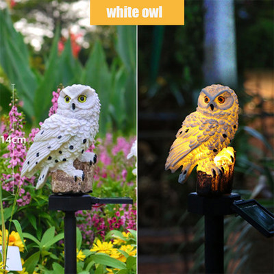 Led napelemes lámpa kültéri vízálló gyepfény bagoly alakú napelemes táj lámpa pavilon villa udvar padló kert dekorációs lámpák